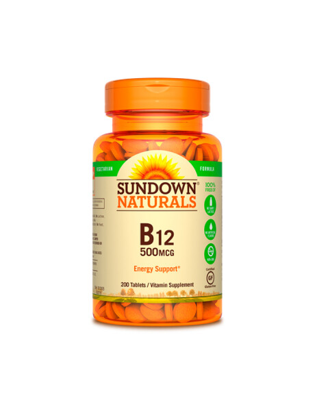 Vitamina B12 Sundown Naturals 500Mcg 200 comprimidos Vitamina B12 Sundown Naturals 500Mcg 200 comprimidos