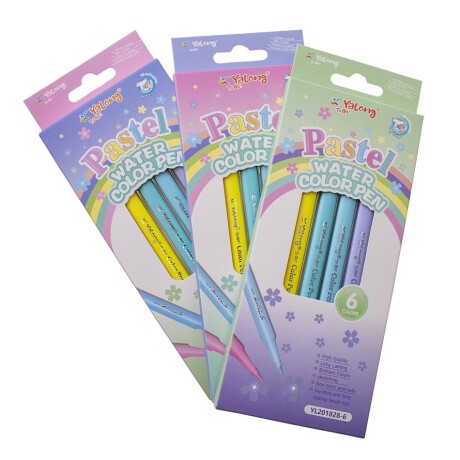 MARCADORES FINOS ACUARELABLES COLORES PASTELES 001