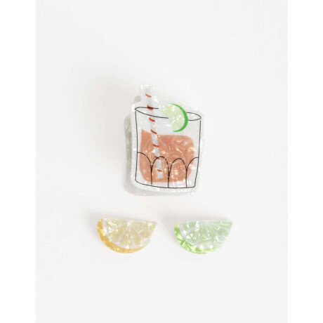 Set De Broches Combinacion Multicolor