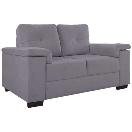 Sofa Luares 2 Cuerpos Tela Gris Sofa Luares 2 Cuerpos Tela Gris