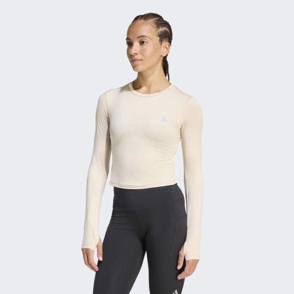 Remera Adidas Manga Larga Adi365 Essentials Beige