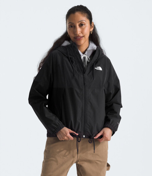 Campera impermeable antora hoodie mujer Tnf Black-npf