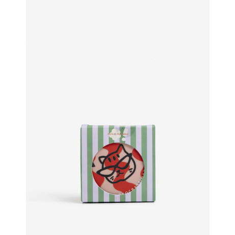 Espejo Redondo Estampado Rosa Piel