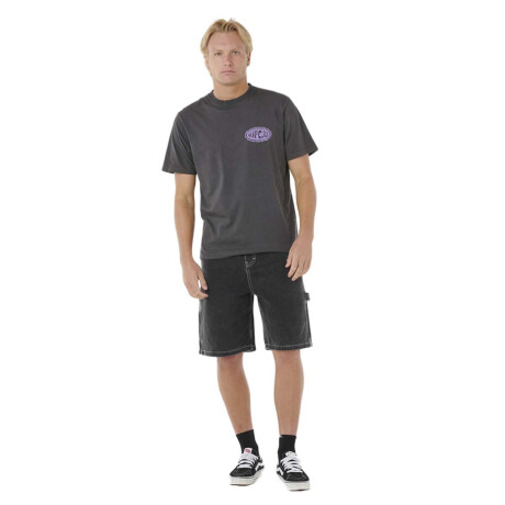 Remera Rip Curl Raw Energy De Oval Tee Negro