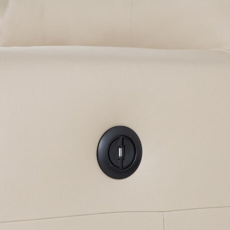 Sofá Malta (reclinable) - Cuero Básico - 2 Cuerpos 519 (Beige)