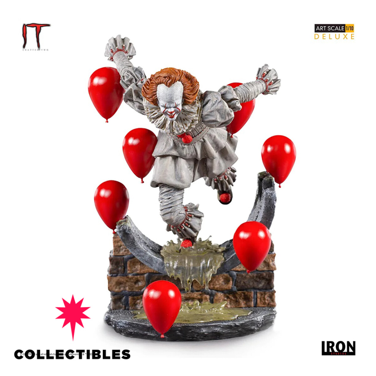 IRON STUDIOS! IT CHAPTER TWO PENNYWISE DELUXE ART SCALE 1/10 
