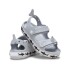 Crocband Cruiser Shark Sandal T - Niños Light Grey