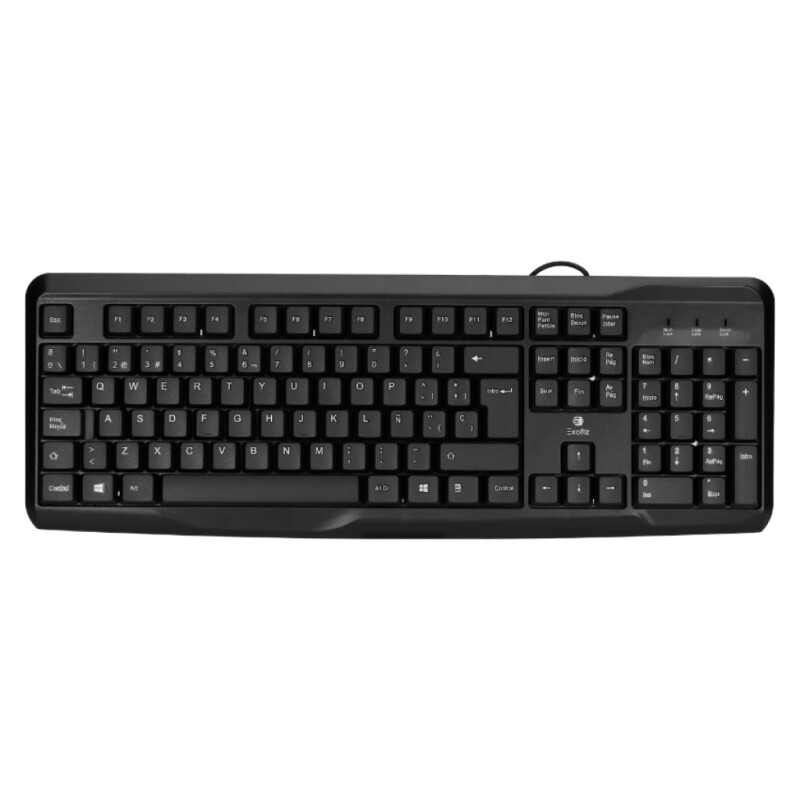 Combo USB Teclado y Mouse CO-01 Negro Exofiz COMBO USB TECLADO Y MOUSE CO-01 NEGRO EXOFIZ