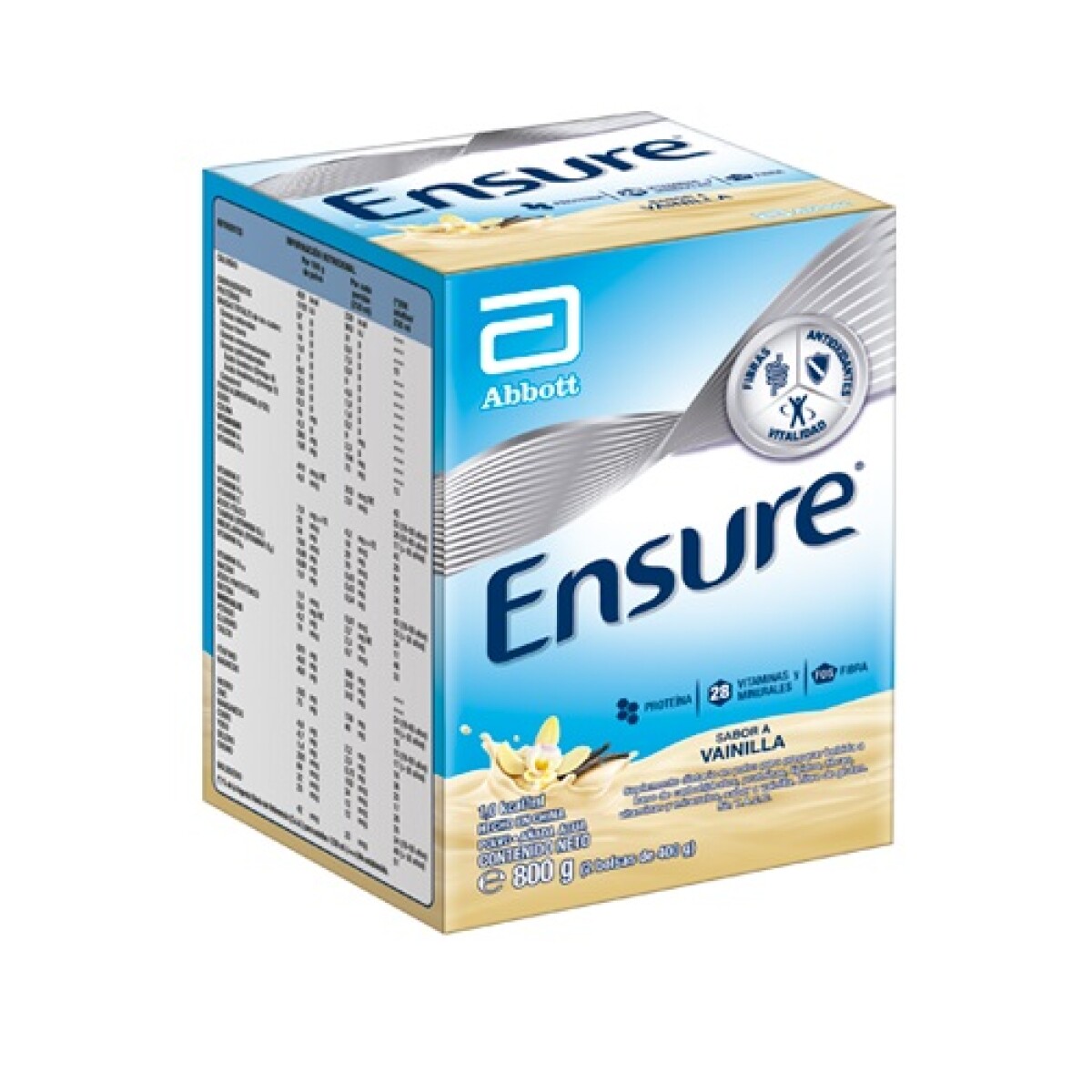 Ensure Fos Polvo Vainilla 800 Grs. 