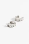 Aro strass grueso plateado