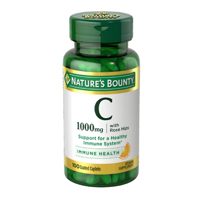 VIT. C 1000 MG. W/ ROSE HIPS NAT. BOUNTY única