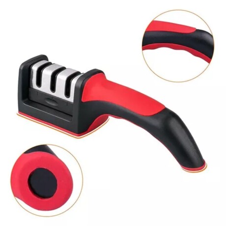 Afilador de cuchillo ergonómico de 3 etapas Afilador de cuchillo ergonómico de 3 etapas