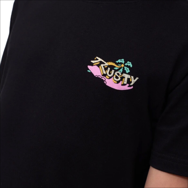 Remera Rusty Quique Niño - Negro Remera Rusty Quique Niño - Negro