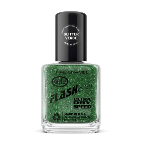 Esmalte Glitter Verde GNP Esmalte Glitter Verde GNP