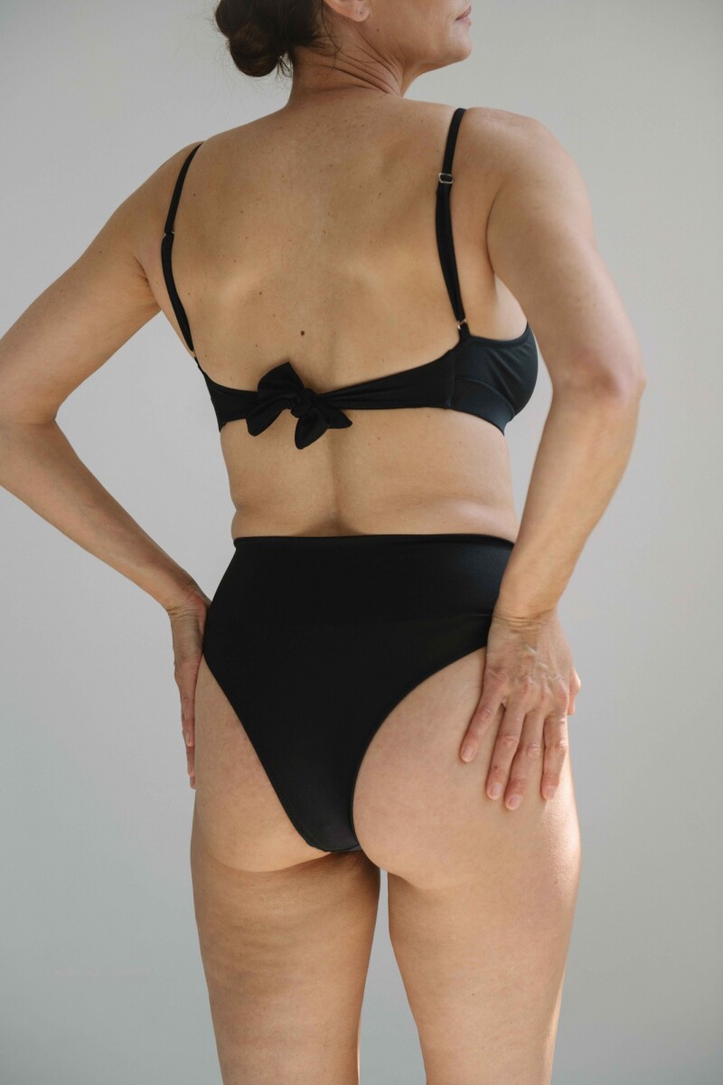 Culotte Etta – Bikini de tejido italiano con filtro UV+50 Negro