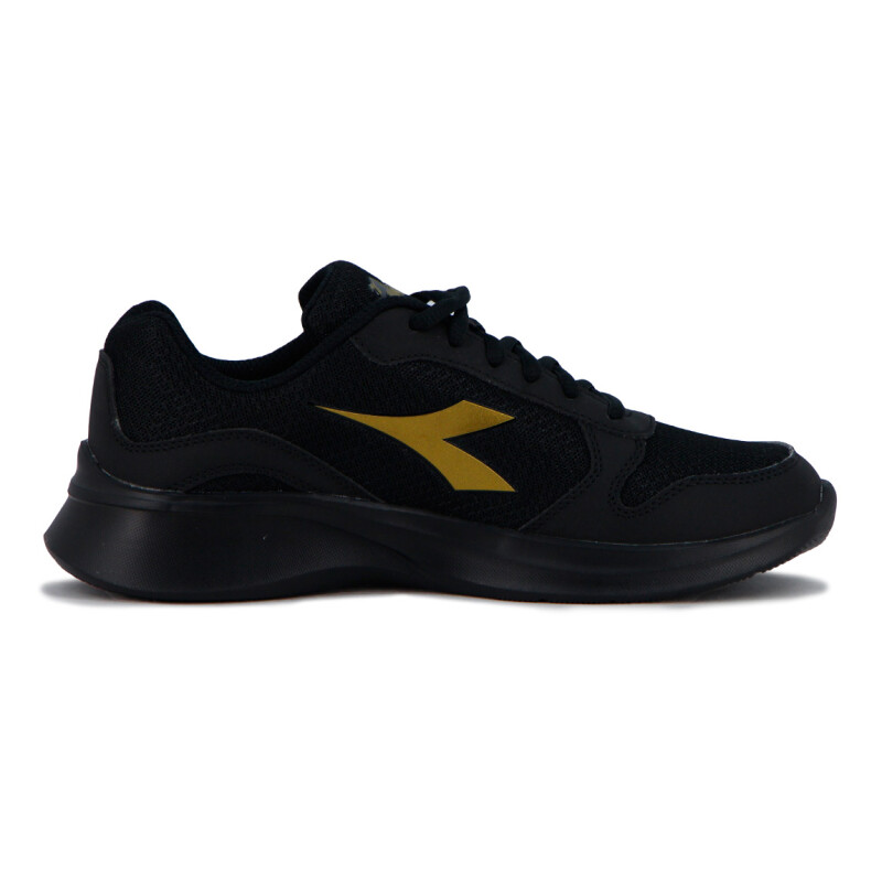Championes Diadora Robin 4 Mujer Negro-Dorado