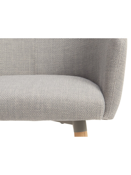 Silla de comedor KLOSTER tela gris claro/roble Silla de comedor KLOSTER tela gris claro/roble