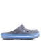 Zueco de Hombre Crocs Crocband Gris Carbón - Celeste