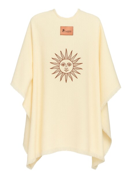 Ruana de Lana Merino Fina Sol