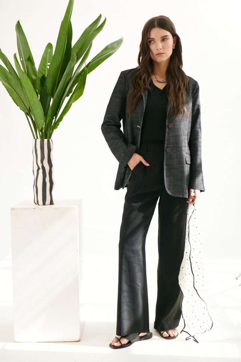 BLAZER JEAN LINO NEGRO