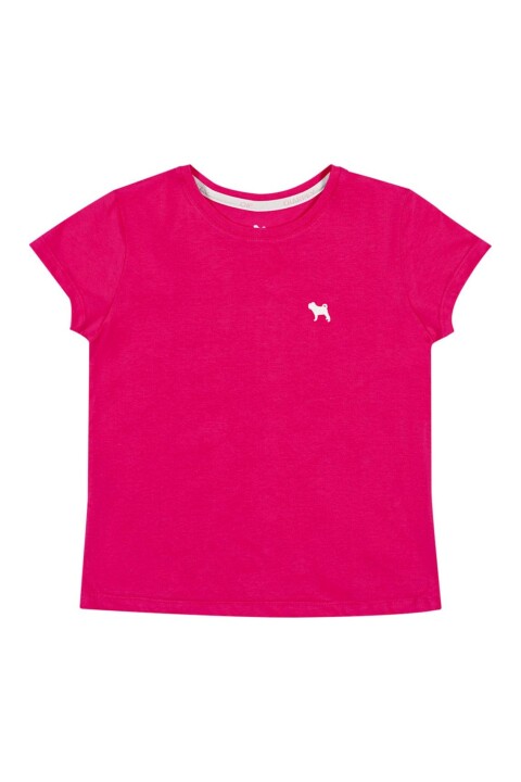 Blusa Manga Corta Fucsia