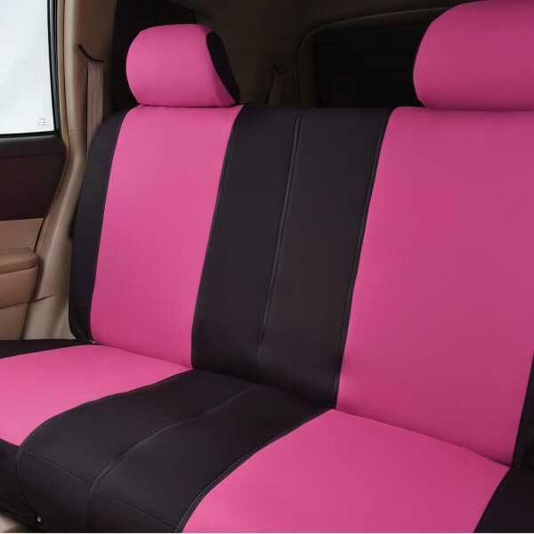 Cubreasiento Universal Para Auto Negro Y Rosado Cubreasiento Universal Para Auto Negro Y Rosado