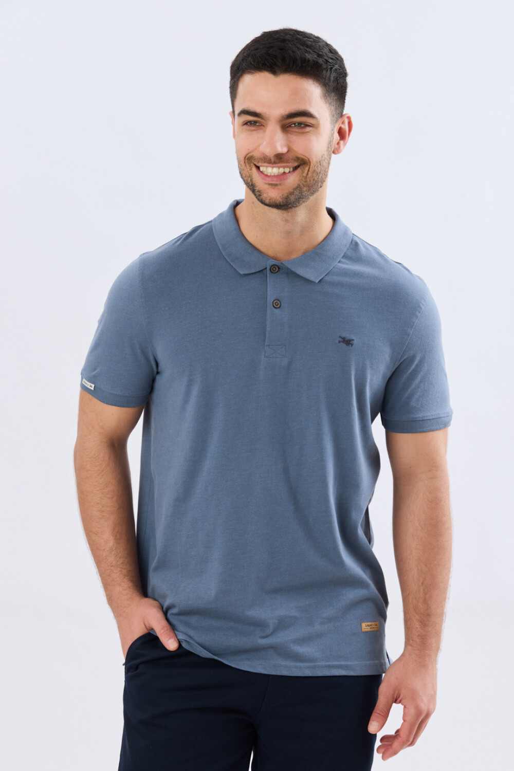REMERA POLO LISA JERSEY Piedra