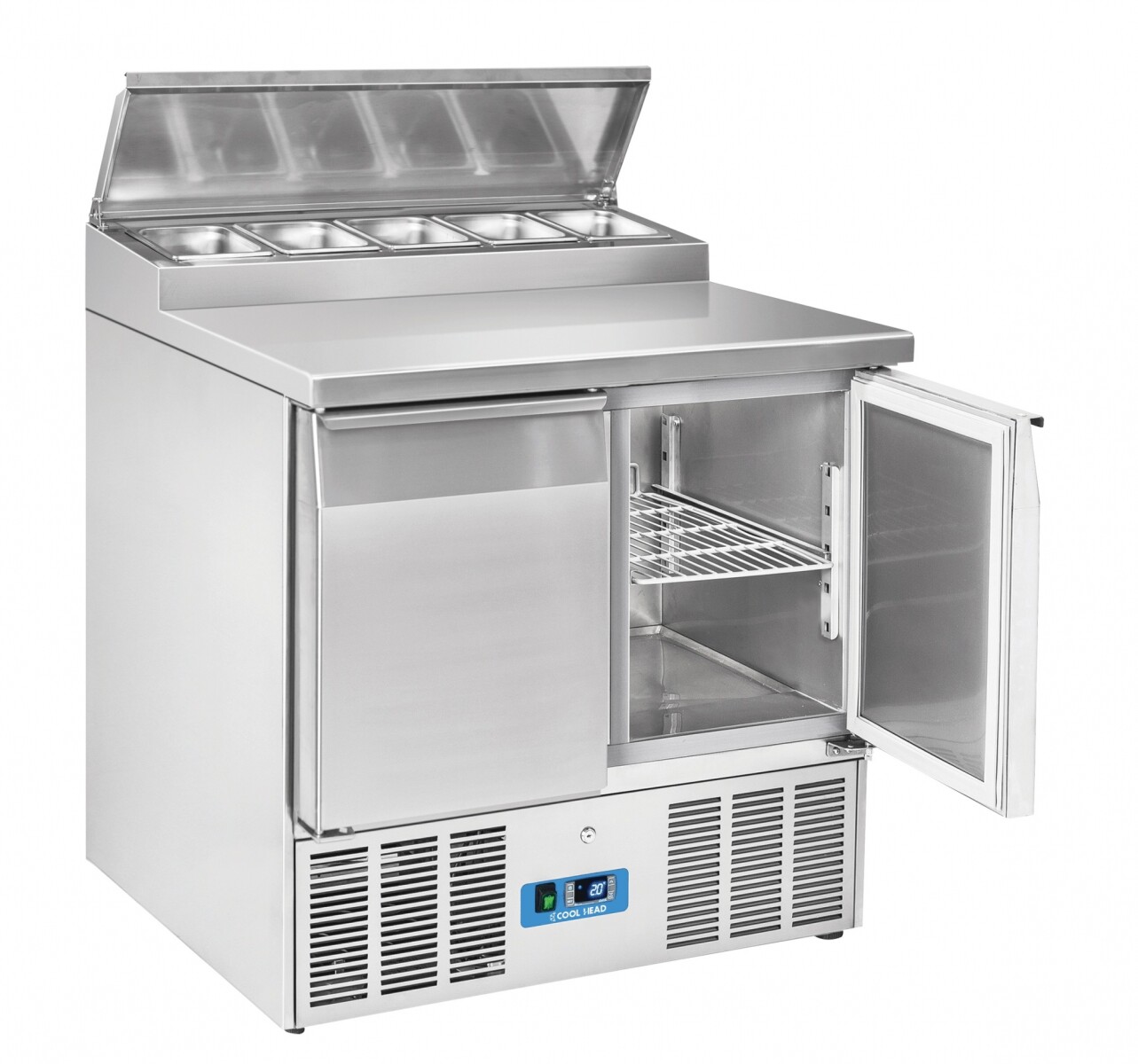 Mostrador refrigerado para ensaladas 2 puertas - Coolhead CRS 90A 
