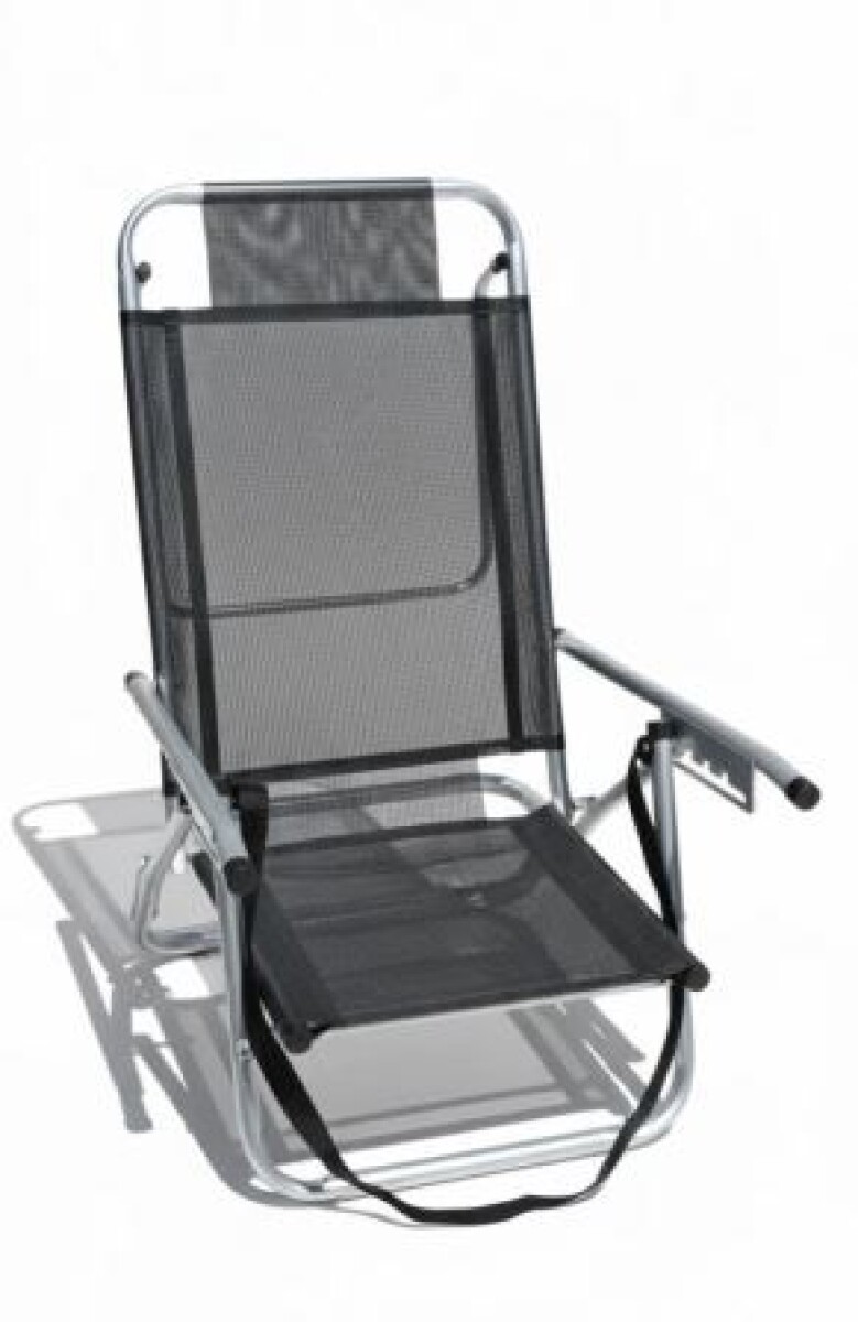 Reposera PLAYA Baja en aluminio C/ CORREA Baño de Sol ZAKA - AZUL 