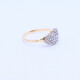 Anillo oro 18k antiguo con brillante central y diamantes. Anillo oro 18k antiguo con brillante central y diamantes.