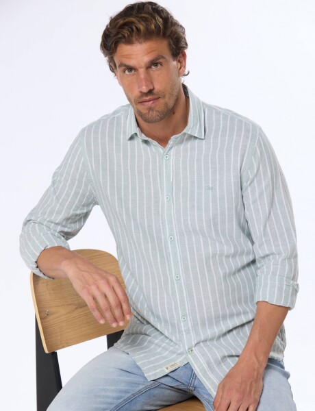 CAMISA DE LINO Verde