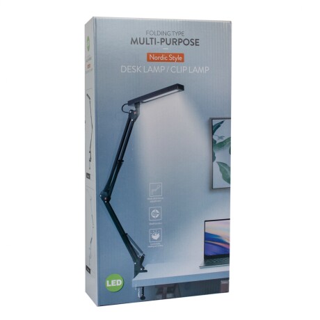 Lámpara de Escritorio Led con Brazo NEGRO