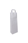Bolsa lisa acuario 14x08x40 cm, para botella BLANCO