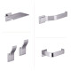 SET DE ACCESORIOS BAÑO METAL SKYLINE SATINADO CEPILLADO 000