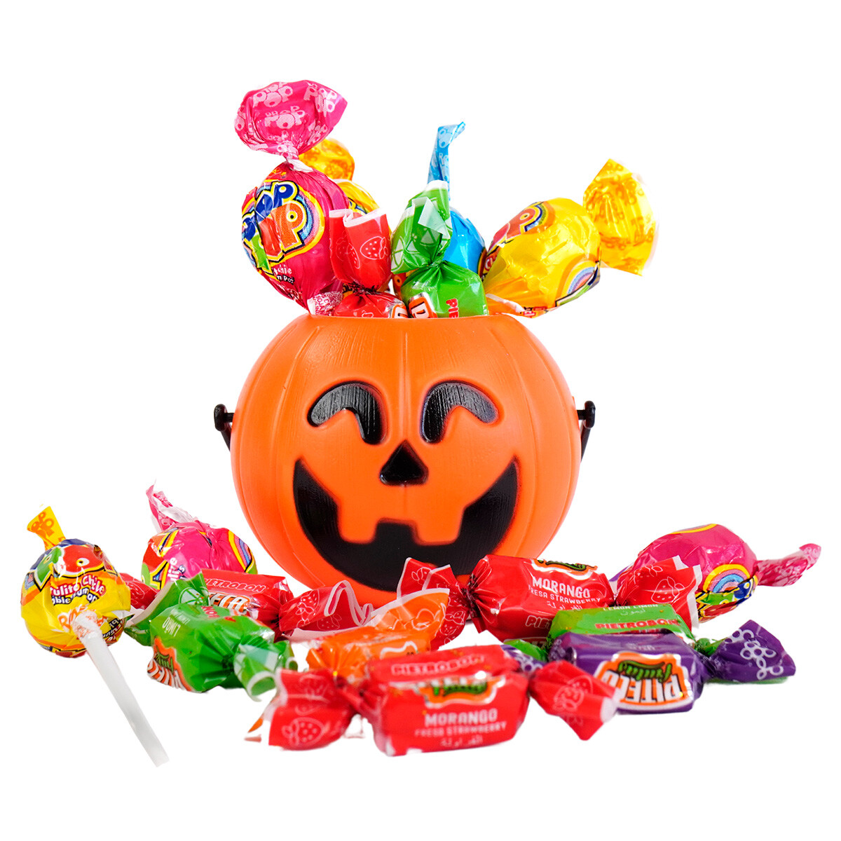 Oferta Calabaza chica Halloween con golosinas 