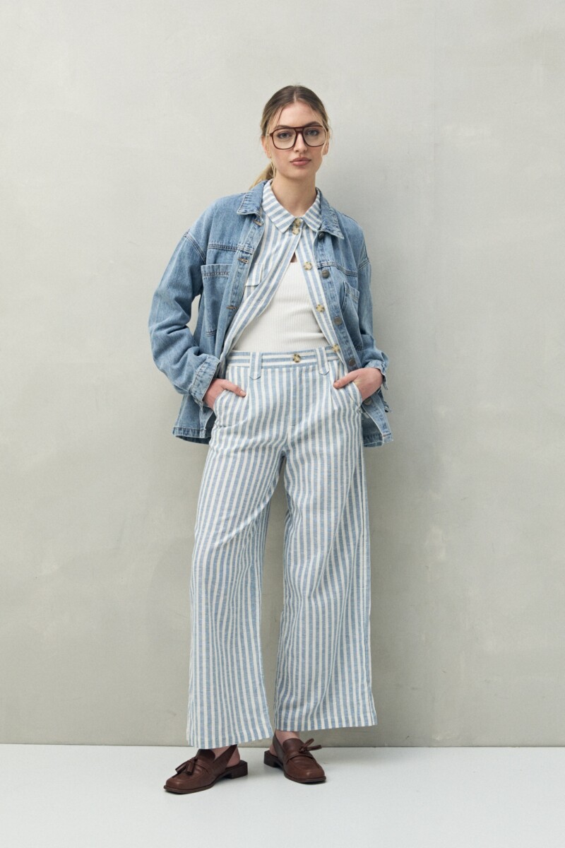 PANTALON LIGNES - Rayas 