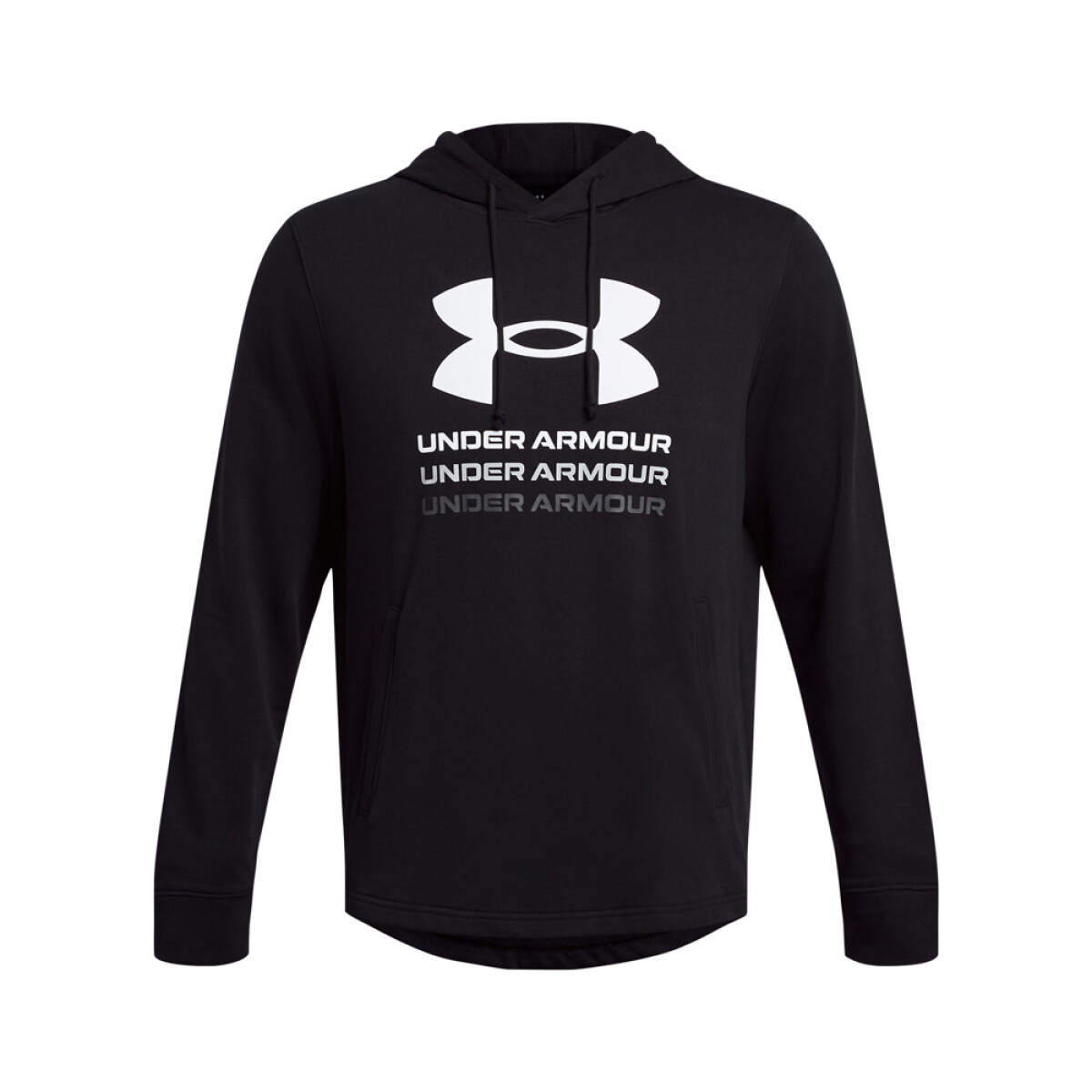 UA Rival Terry Graphic Hood-BLU - BLK-001 