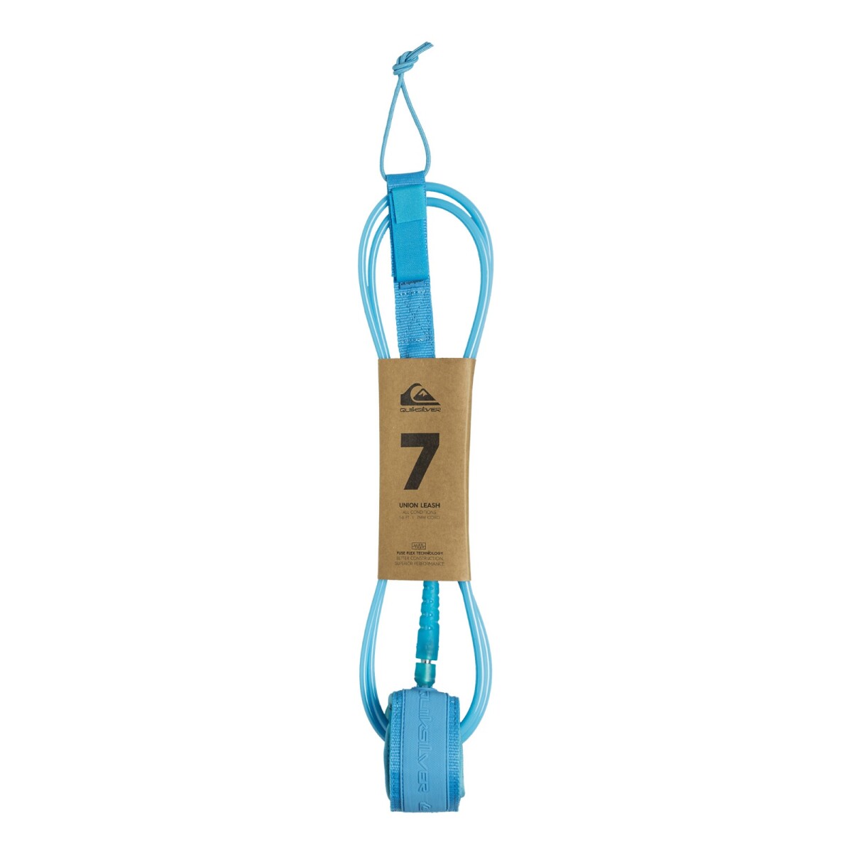 Leash Quiksilver Union 7" - Aqua (7 mm) 