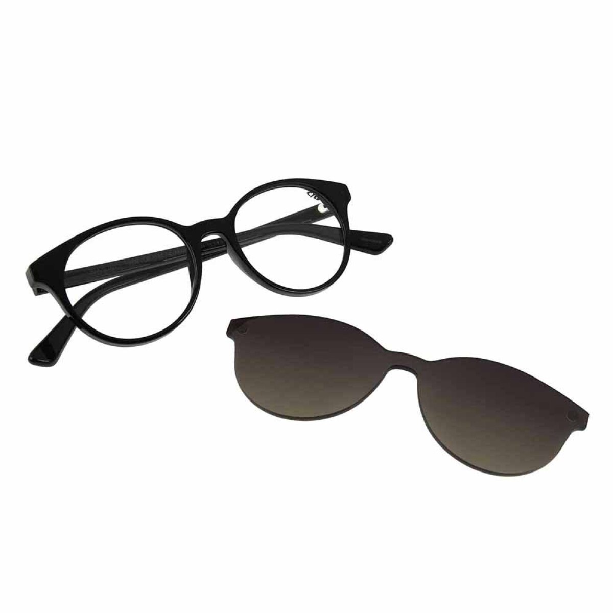 Lentes 2 en 1 Chilli Beans Redondo Mujer - Gradiente/negro 