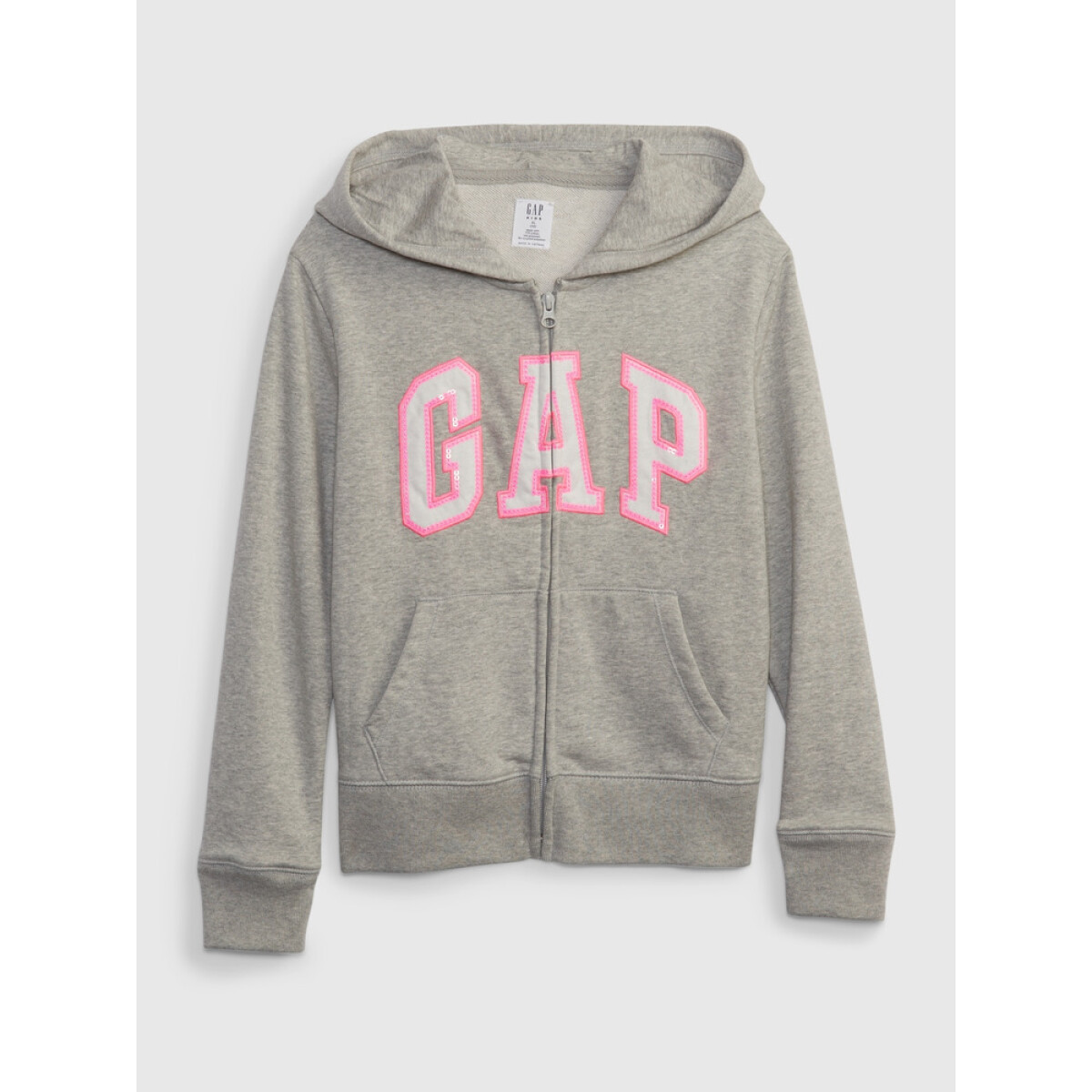 V-BAS LOGO FZ FT - LIGHT HEATHER GREY B08 