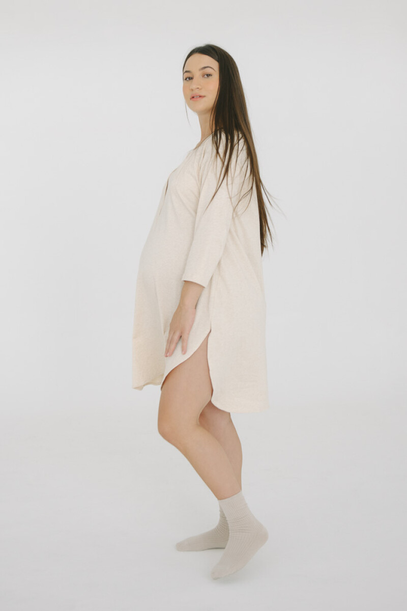 Camisón Maternal Lea [CB19] Beige Melange
