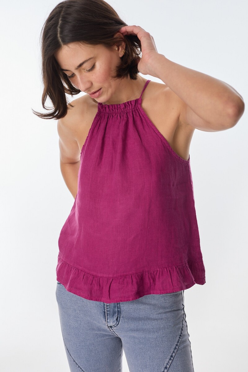 Musculosa Halter - Magenta 