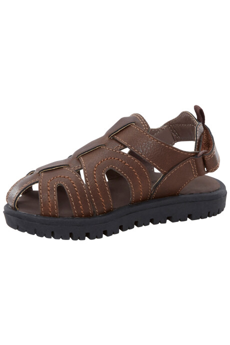 Sandalias tipo pescador, con velcro Sin color