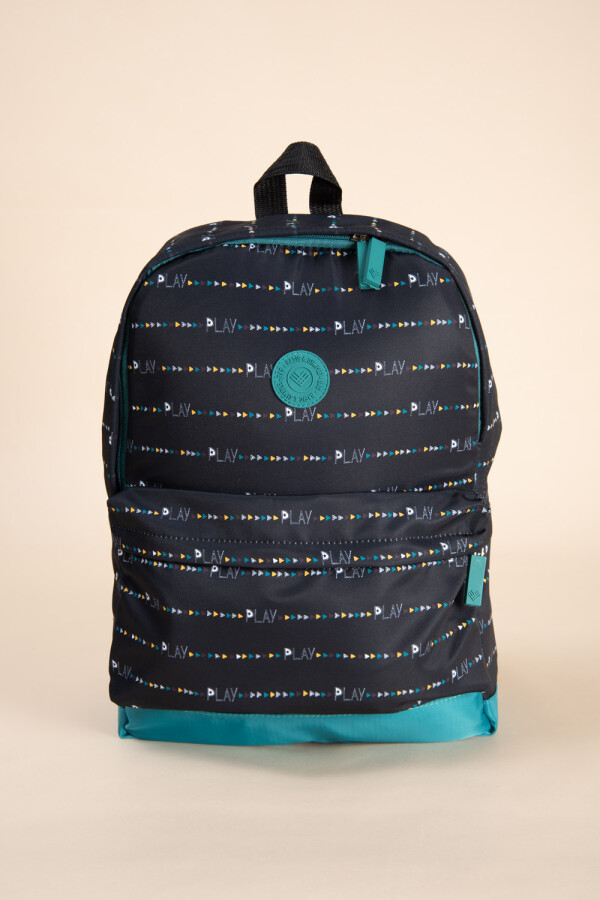 Mochila estampa Negro