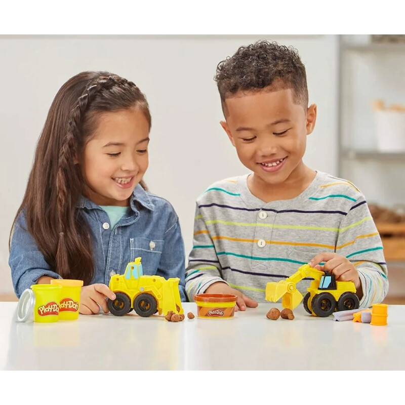 Play-doh Wheels Juego Con Excavadora Y Cargadora Con Masas Play-doh Wheels Juego Con Excavadora Y Cargadora Con Masas