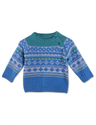 Sweater Azteca Azul