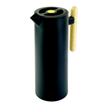 JARRA TERMICA 1LT PLASTICO NEGRO ASA IMITA MADERA BOTELLA VIDRIO JARRA TERMICA 1LT PLASTICO NEGRO ASA IMITA MADERA BOTELLA VIDRIO