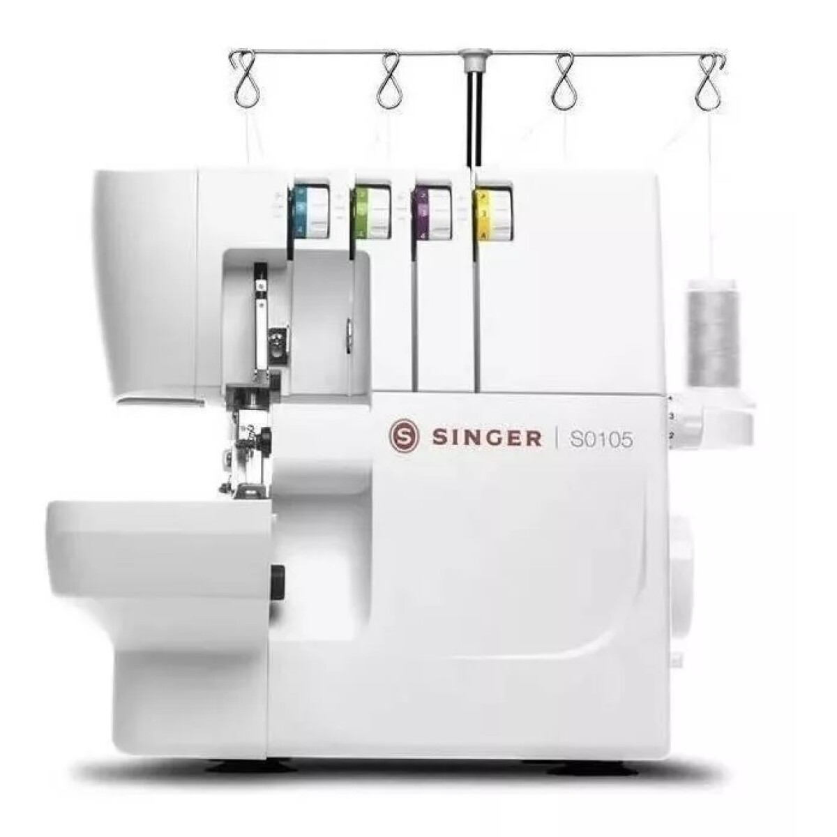 Máquina De Coser SINGER OVERLOK S0105 1300 Puntadas/min - Blanca 