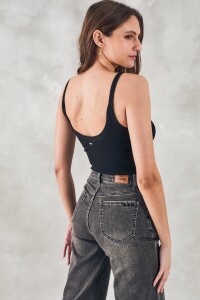 Musculosa Algodón Negro