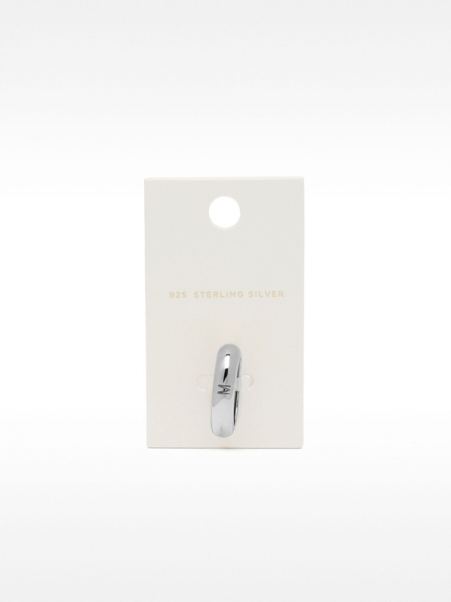 Anillo Redondeado Para Meñique - Plata De Ley 925 plateado